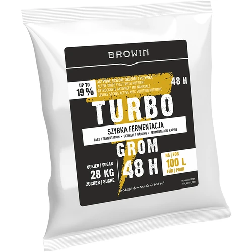 Spiritinės turbo mielės Turbo Grom 48 h 100 L - 3