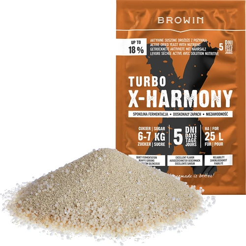 Spiritinės turbo mielės X-Harmony 18%, 25 L, 138 g - 3