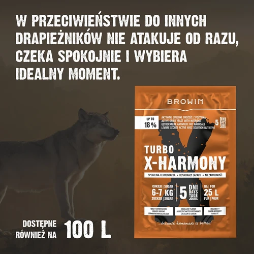 Spiritinės turbo mielės X-Harmony 18%, 25 L, 138 g - 7