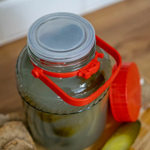Stiklainis 2 l su plastikiniu dangteliu - 5