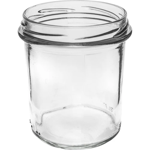 Stiklainis 350 ml su spalvotu užsukamu dangteliu - 6 vnt. - 2
