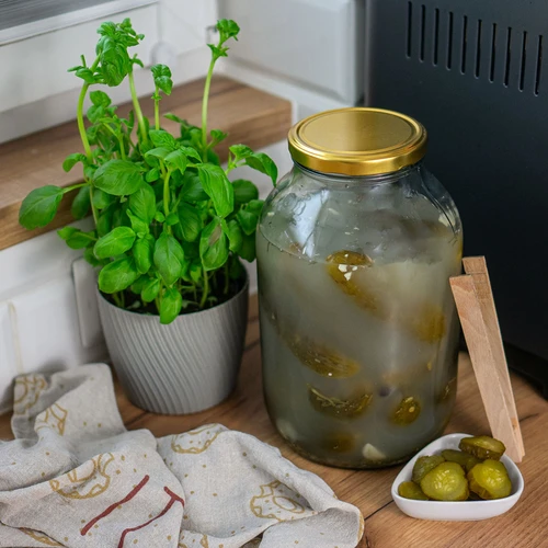 Stiklainis 4 l su ø 100 užsukamu dangteliu - 4