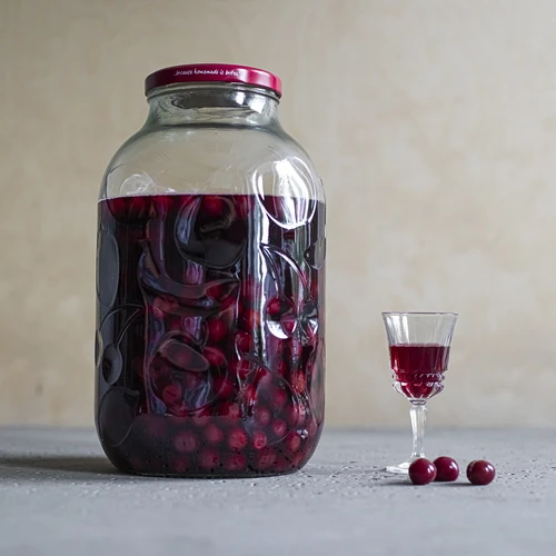 Stiklainis 5 l su spalvotu užsukamu dangteliu fi 100 - 7