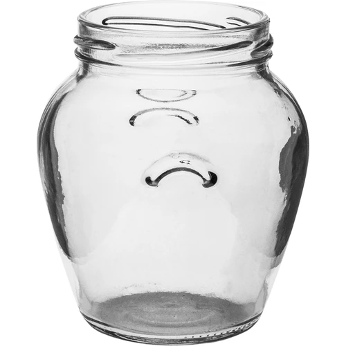 Stiklainis Amfora 580 ml (fi 82) su juodu dangteliu 6 vnt. - 4