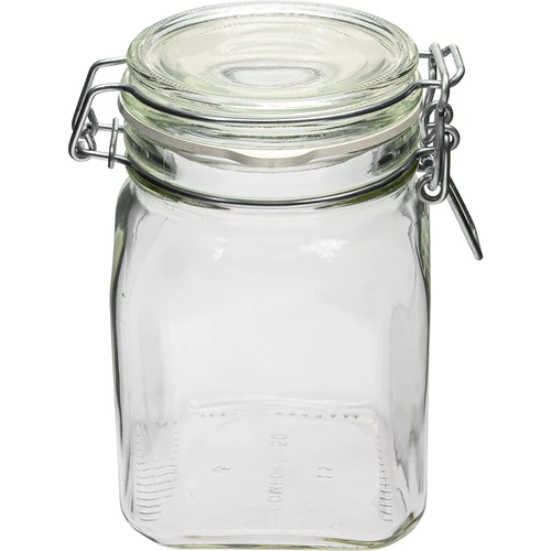 Stiklainis Comfort 750 ml, kvadratinis, hermetiškai uždaromas - 2
