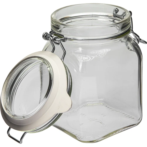 Stiklainis Comfort 750 ml, kvadratinis, hermetiškai uždaromas - 3