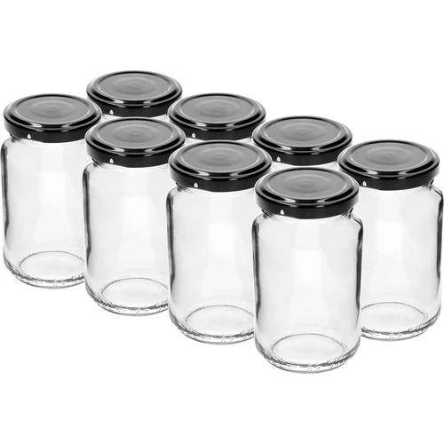 Stiklainis TO 190 ml su spalvotu dangteliu fi 53 - 8 vnt. - 3