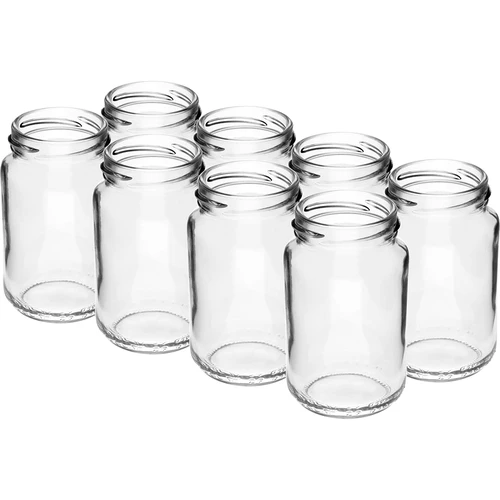 Stiklainis TO 190 ml su spalvotu dangteliu fi 53 - 8 vnt. - 5