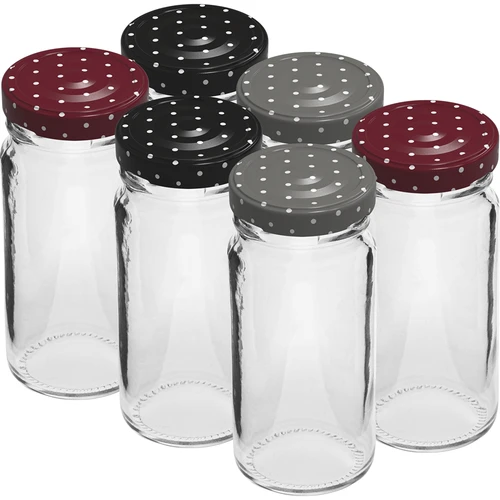 Stiklainis TO 90ml su spalv. dangt. fi43; 6vnt.