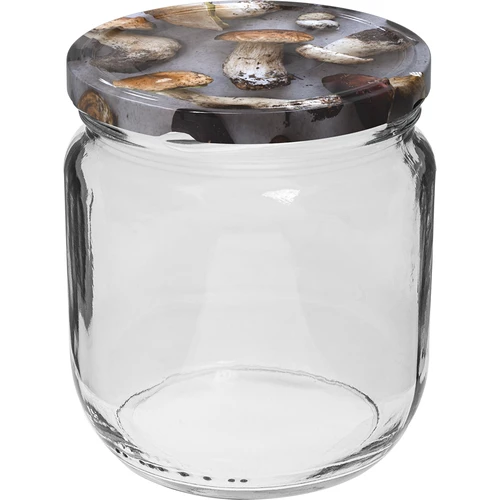 Stiklainis TO Gurken 425 ml su spalvotu užsukamu dangteliu, fi 82/6 - 6 vnt. - 3