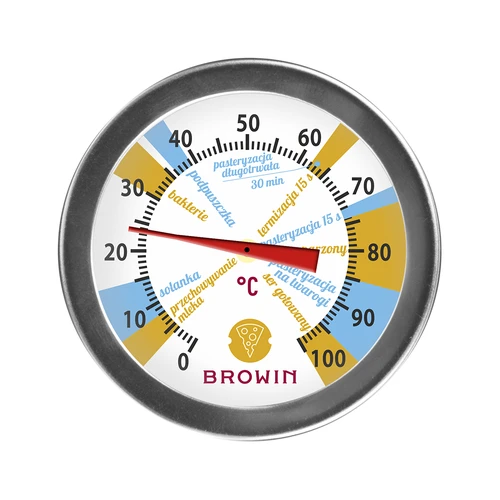 Sūrių gamybos termometras (nuo 0 °C iki +100 °C) 19,8 cm - 2