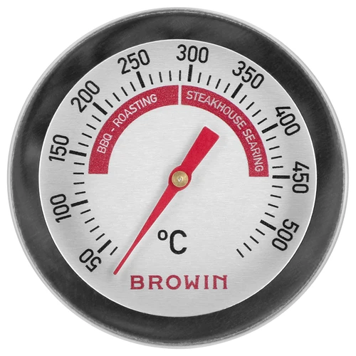 Termometras griliui ir BBQ, nuo 50 iki +500 °C, bimetalinis, 5,3 cm - 2