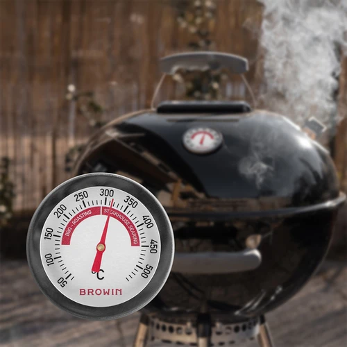 Termometras griliui ir BBQ, nuo 50 iki +500 °C, bimetalinis, 5,3 cm - 6