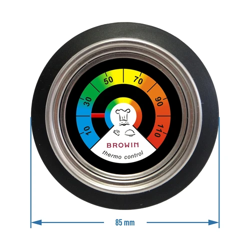 Termometras–rankena dangčiui (nuo 0 °C iki +120 °C) Ø8,5 cm - 3