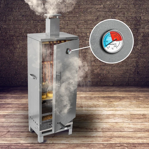 Termometras rūkyklai ir BBQ (nuo 0 °C iki +250 °C) 5,2 cm - 7