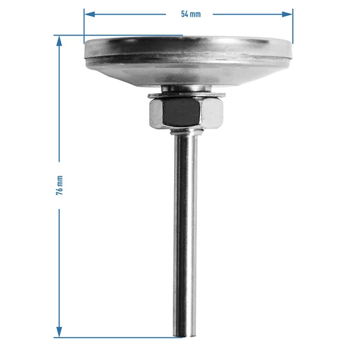 Termometras rūkyklai ir BBQ (nuo 0 °C iki +250 °C) 5,2 cm - 8