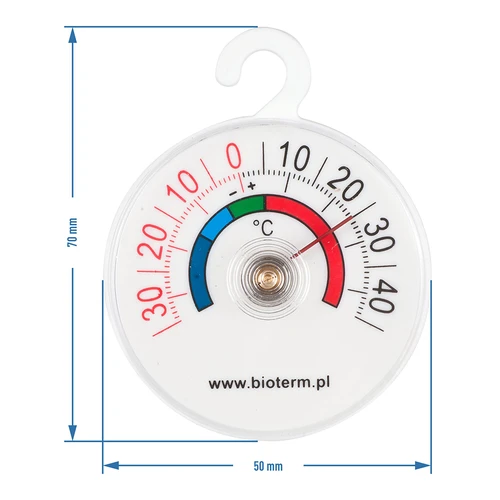 Termometras šaldytuvams ir šaldikliams (-35 °C iki +45 °C) Ø 5 cm - 2