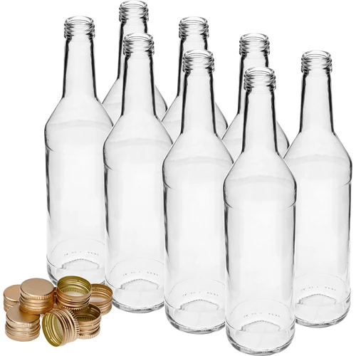 Tiesus 500 ml butelis degtinei su užsukamais kamšteliais – 8 vnt. - 3