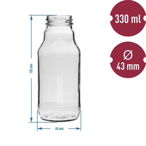 TO butelis sultims 330 ml su dangteliu fi 43 - 6 vnt. - 4