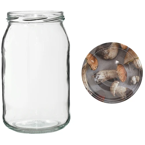 TO stiklainis 900 ml su spalvotu užsukamu dangteliu fi82/6 - 6 vnt. - 6
