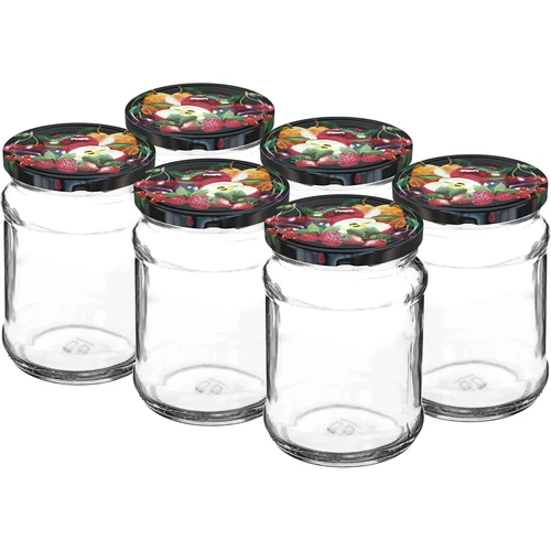TO stiklainis Ćwiartka 250 ml su dangteliu fi 66 - 6 vnt.