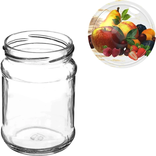 TO stiklainis Ćwiartka 250 ml su dangteliu fi 66 - 6 vnt. - 7