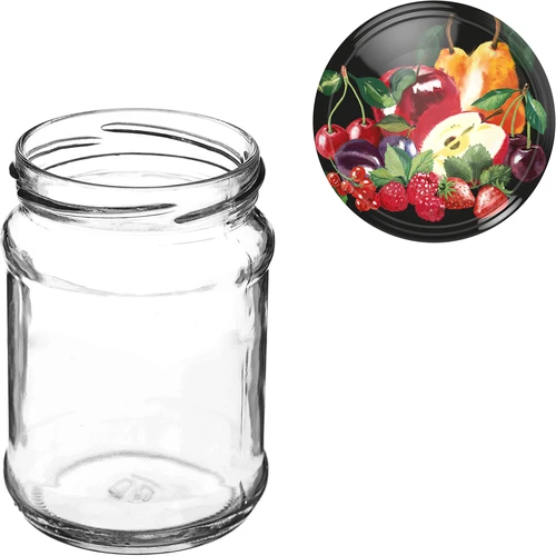 TO stiklainis Ćwiartka 250 ml su dangteliu fi 66 - 6 vnt. - 8