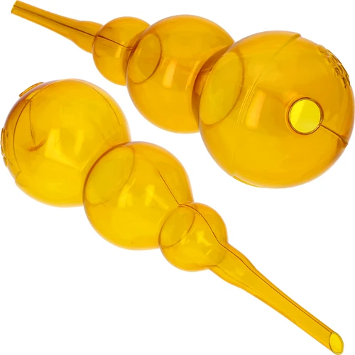 Trigubas (trijų kamerų) laistymo burbulas, permatomas geltonas, 600 ml - 2