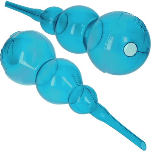 Trigubas (trijų kamerų) laistymo kamuolys, permatomas mėlynas, 600 ml - 2