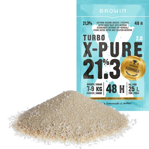 Turbo mielės X-Pure 21,3% 48 h, 25 l - 3