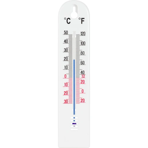 Universalus baltas termometras (nuo -30°C iki +50°C) 20 cm