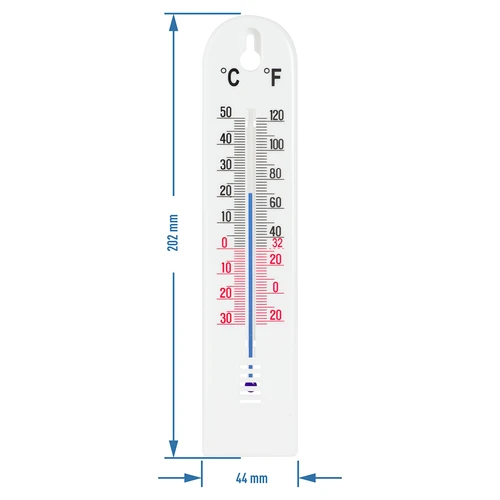 Universalus baltas termometras (nuo -30°C iki +50°C) 20 cm - 2