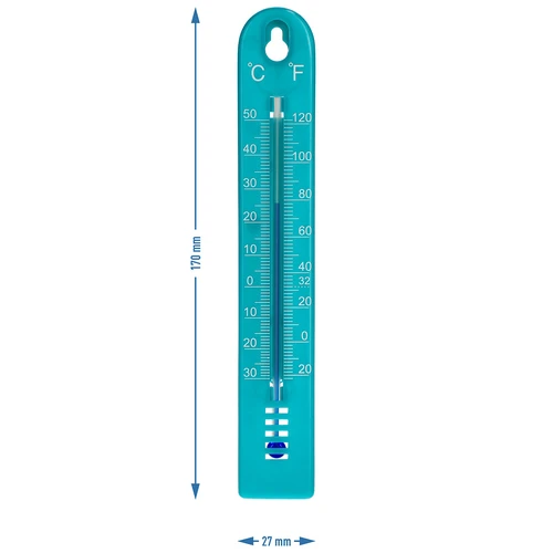 Universalus termometras (-30 iki +50 °C), 17 cm, mėlynas - 4