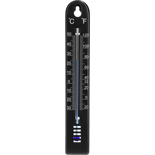 Universalus termometras (nuo -30 iki +50 °C), 17 cm, juodas
