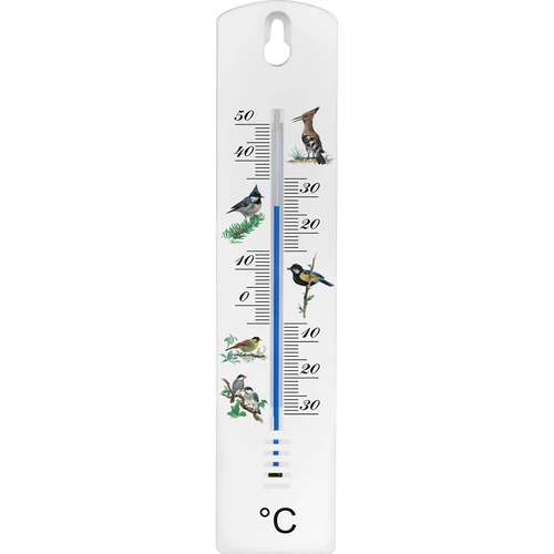 Universalus termometras su grafika - paukščiai (nuo -30°C iki +50°C) 20 cm