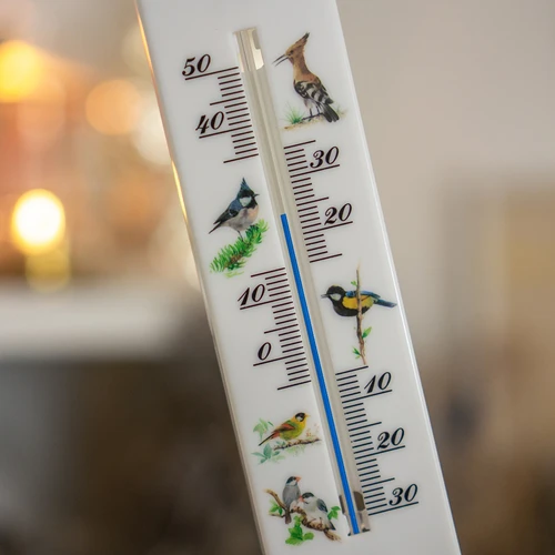 Universalus termometras su grafika - paukščiai (nuo -30°C iki +50°C) 20 cm - 4