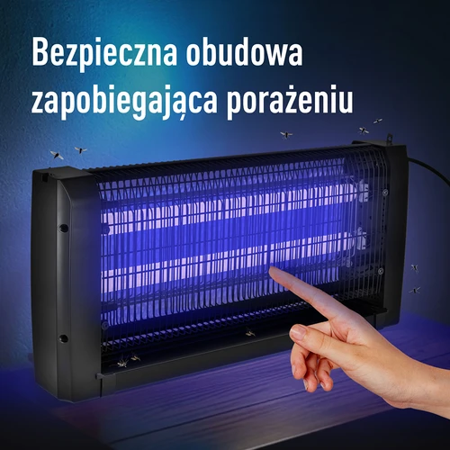 UVA vabzdžių naikinimo lempa, 20 W, juoda - 7