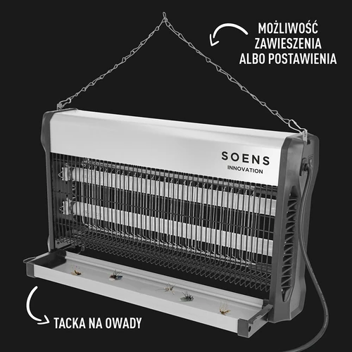 UVA vabzdžių naikinimo lempa, 40 W, sidabrinė - 5