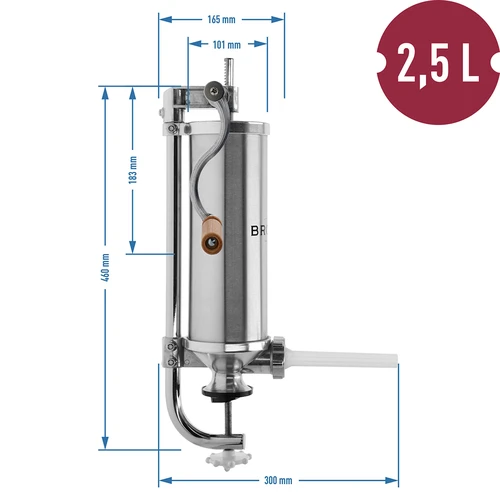 Vertikalus dešrų kimštuvas 2,5 kg - 10