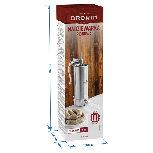 Vertikalus dešrų kimštuvas 3 kg - 10