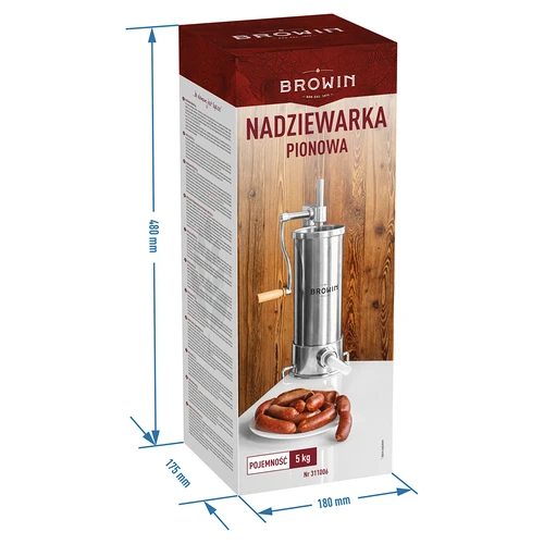 Vertikalus dešrų kimštuvas 5 kg - 11