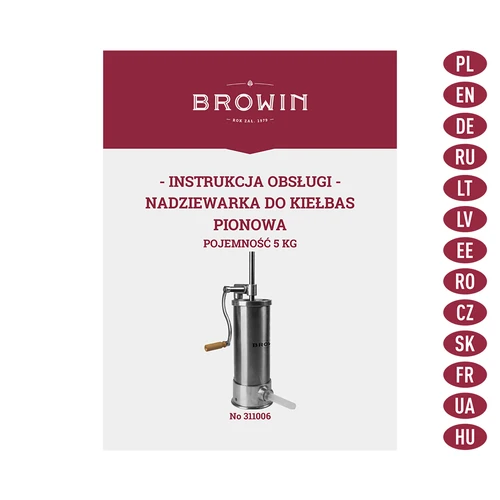 Vertikalus dešrų kimštuvas 5 kg - 9