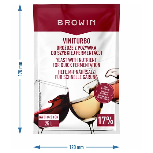ViniTurbo - greitos fermentacijos mielės, 20 g - 3