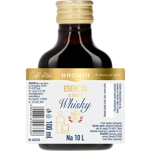 Viskio skonio esencija, 100 ml, skirta 10 L - 4