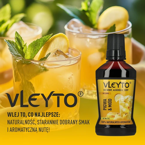 VLEYTO Cidonija & Medus – skonio esencija su natūraliais aromatais, 250 ml - 6
