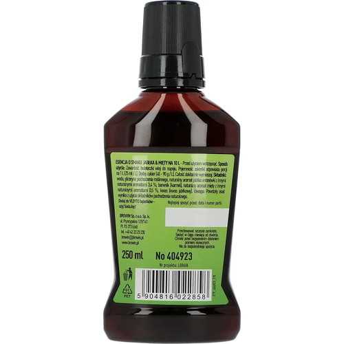 VLEYTO Mėta & Obuolys – skonio esencija su natūraliais aromatais, 250 ml - 2