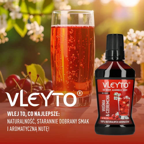 VLEYTO Vyšnia & Ieva – skonio esencija su natūraliais aromatais, 250 ml - 6