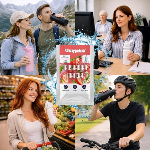 VSYPTO Braškė Matcha, 3 g - 8