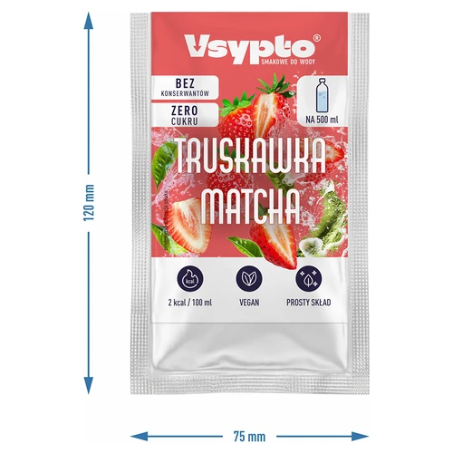 VSYPTO Braškė Matcha, 3 g - 4