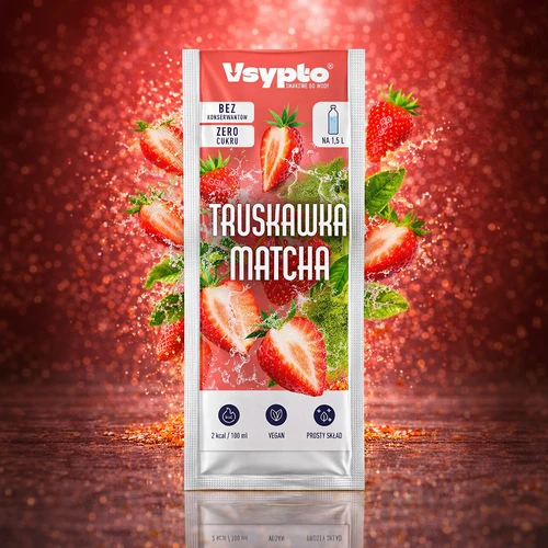 Vsypto, braškių ir Matcha skonio, 9 g - 5